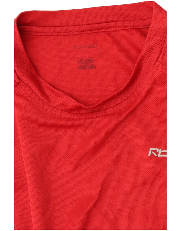 Camiseta masculina REEBOK top pequeno poliéster vermelho