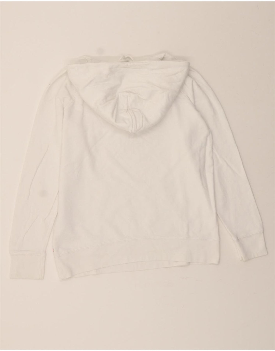 LEVI'S Mens Graphic Hoodie Jumper Small Beige Cotton Vintage Levi's and Second-Hand Levi's from Messina Hembry 