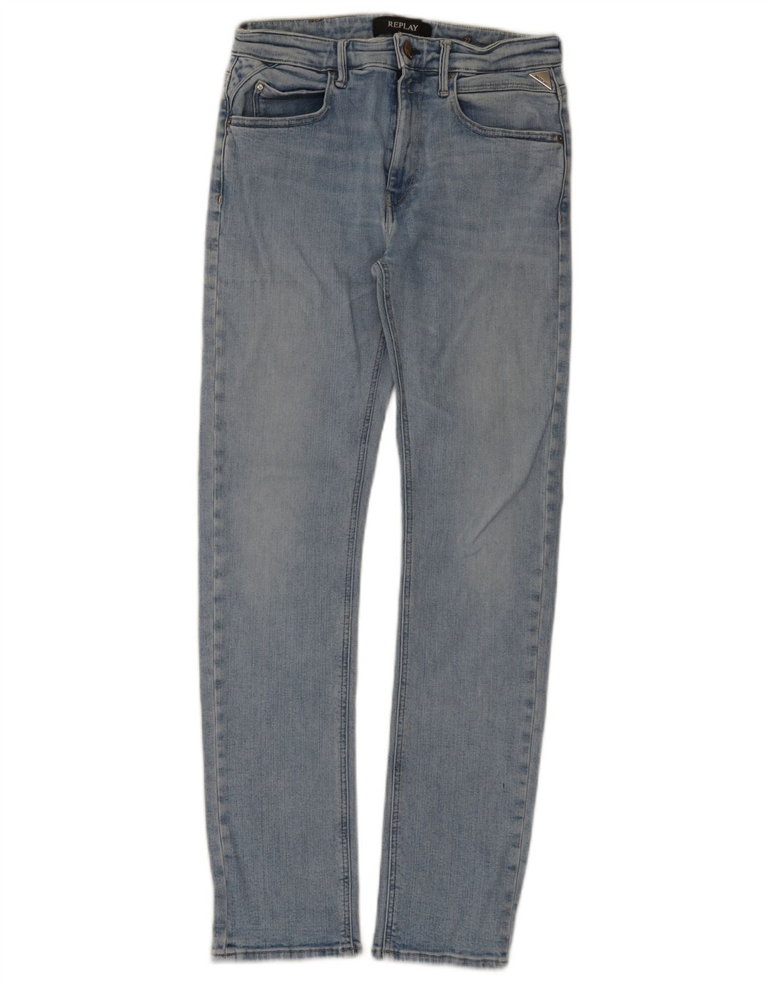 Replay Jeans Slim Feminino W27 L30 Azul Algodão