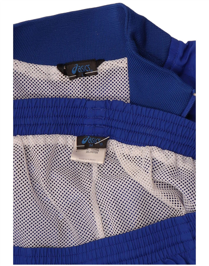 Asics Mens Graphic Full Tracksuit Grande Azul Colourblock Poliéster