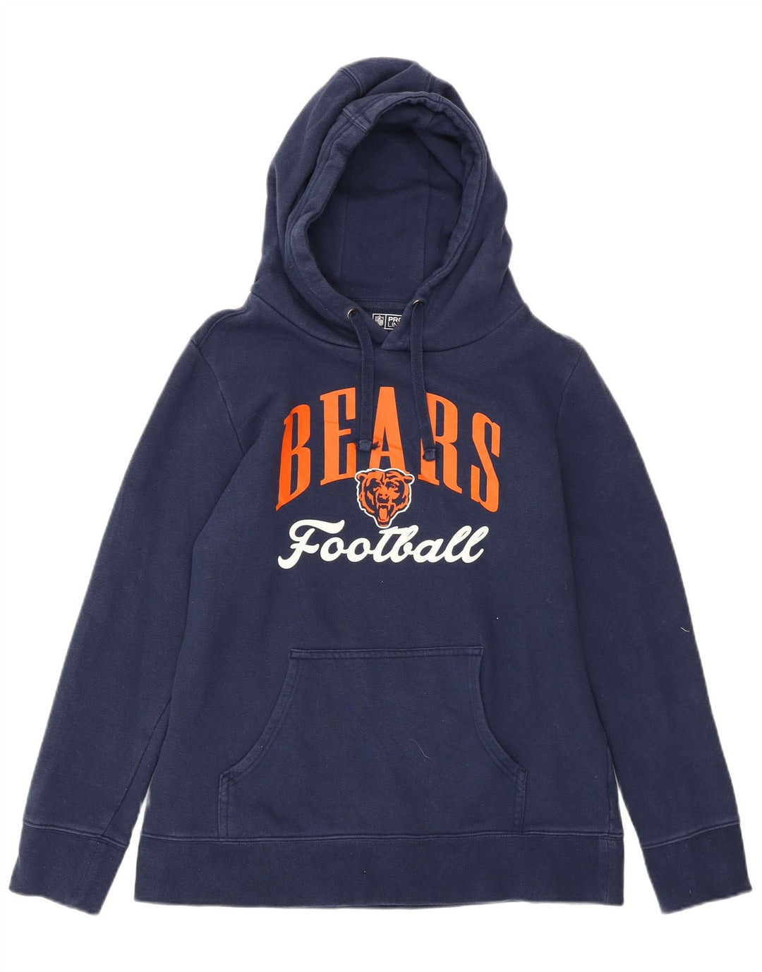 Jumper com capuz gráfico feminino Chicago Bears da NFL Reino Unido 14 médio azul marinho