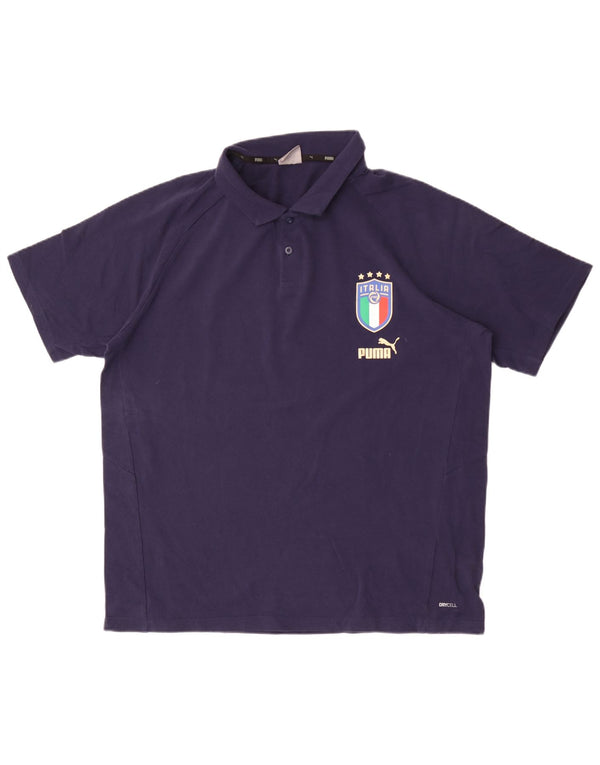 Camisa polo masculina Puma Italia XL azul marinho algodão