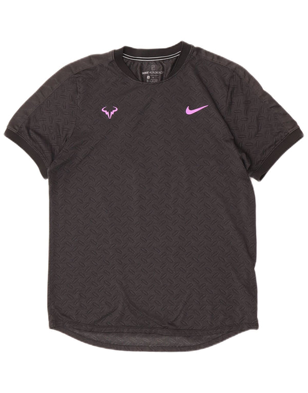 Camiseta masculina Nike Top cinza médio geométrico