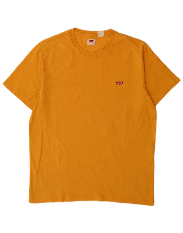 Camiseta masculina Levi's Top médio algodão amarelo