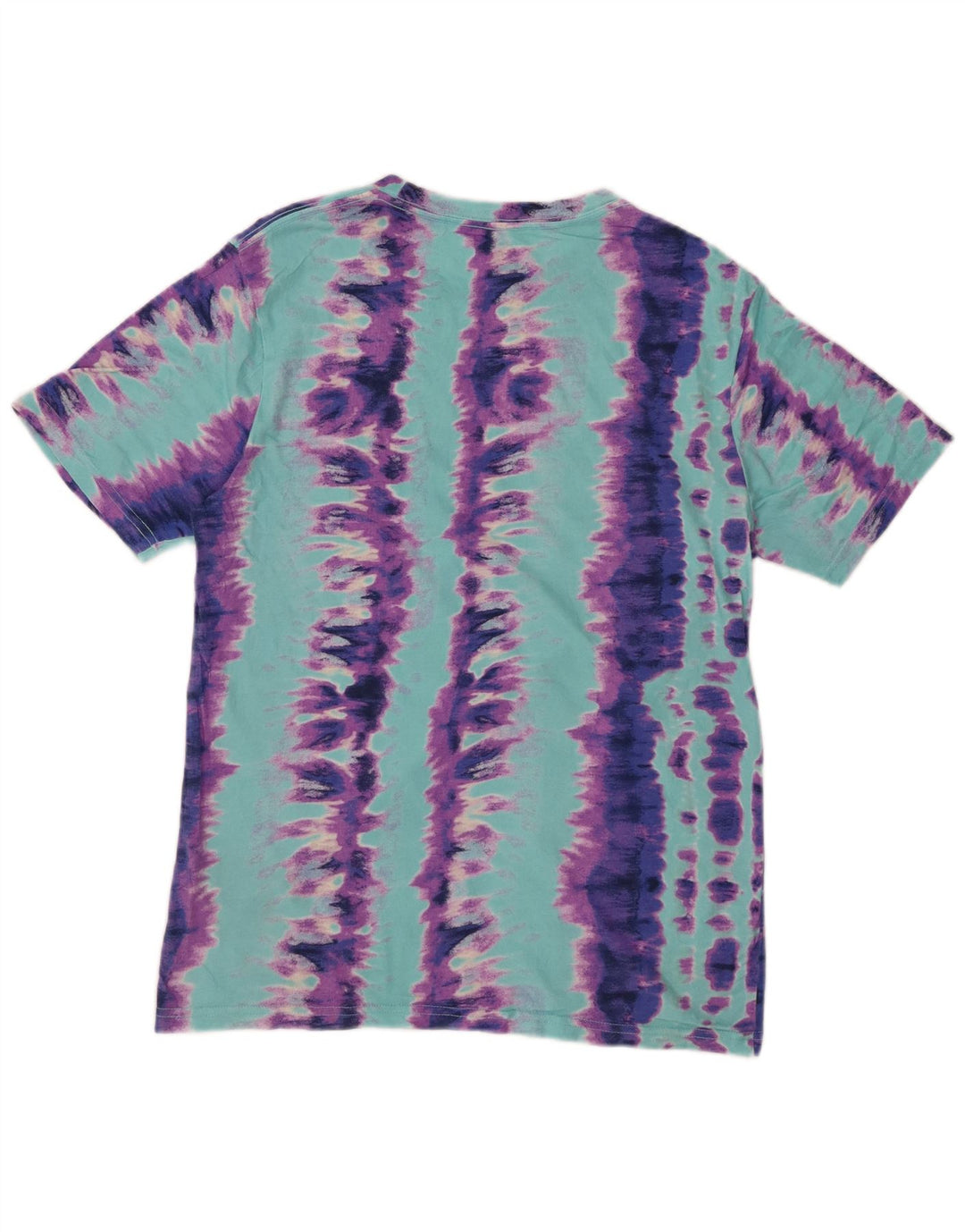 Camiseta masculina VOLCOM pequena de algodão tie-dye multicolorido