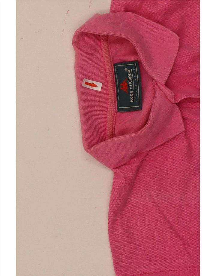Camisa polo masculina Kappa grande rosa