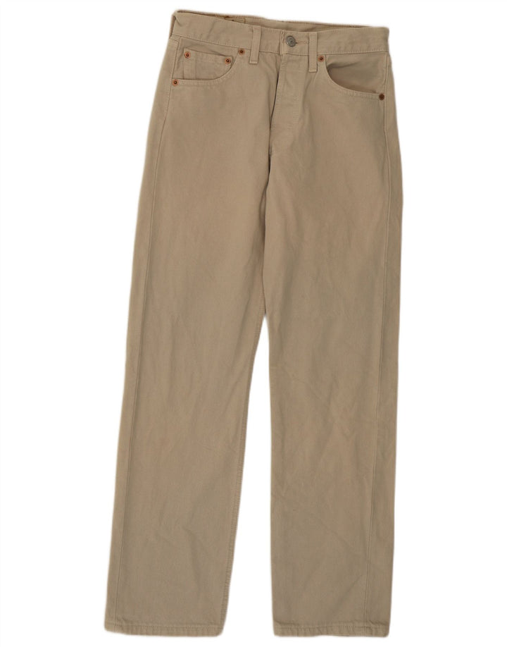 Levi's Masculino 501 Straight Jeans W27 L28 Algodão Bege