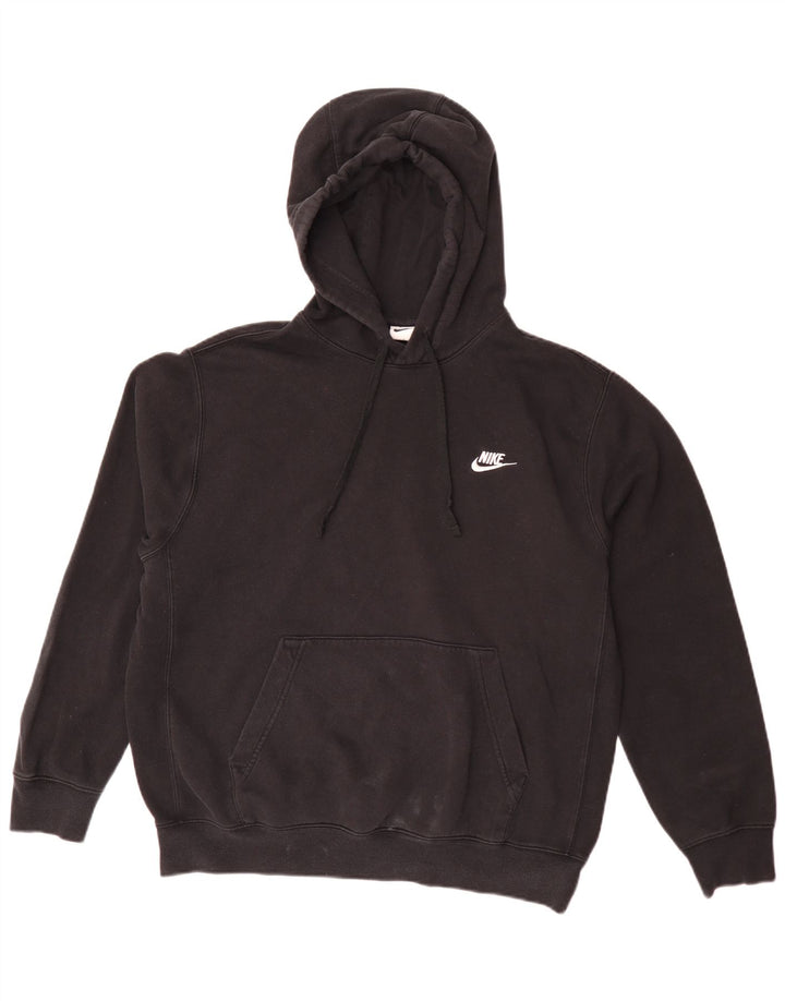 Nike Mens Loose Fit Hoodie Jumper Médio Algodão Preto