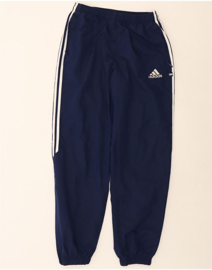 Calças de treino masculinas ADIDAS joggers grandes poliéster azul marinho