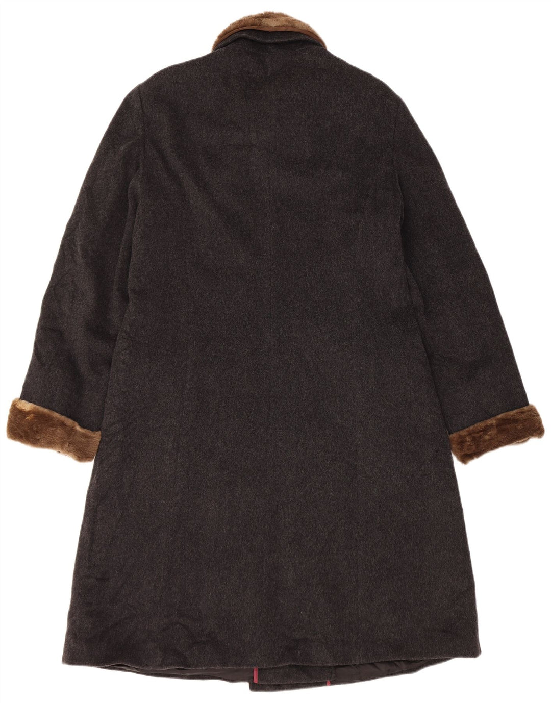 Casaco feminino Dolomiten com peito duplo IT 48 XL lã virgem cinza