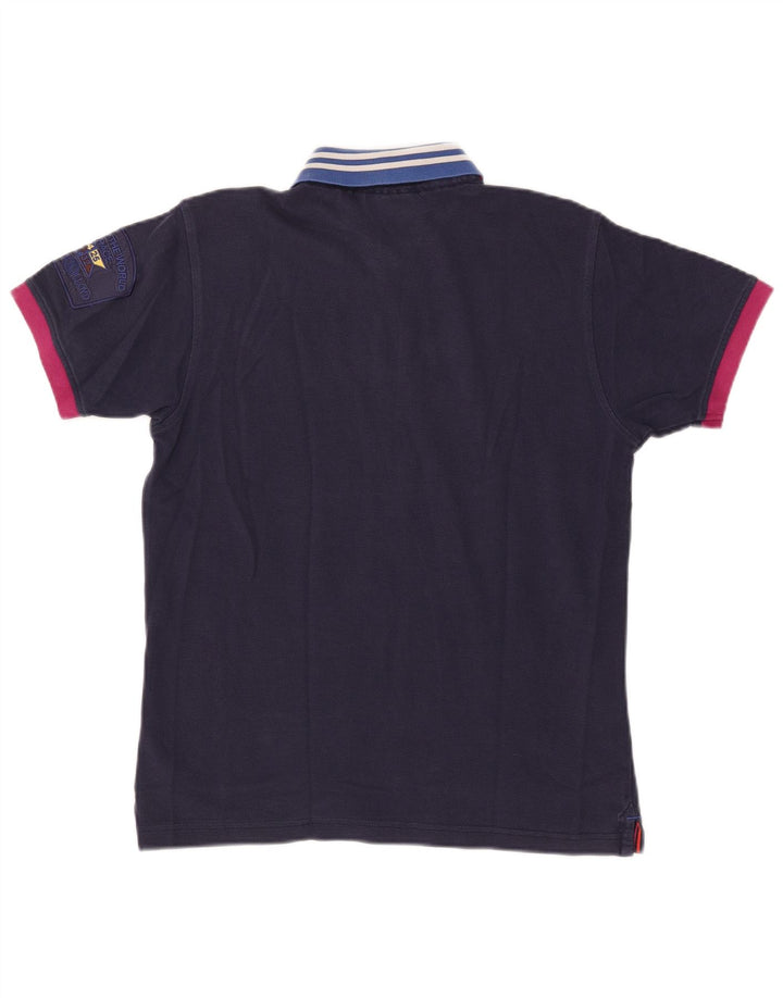 Camisa pólo masculina Henri Lloyd grande azul marinho