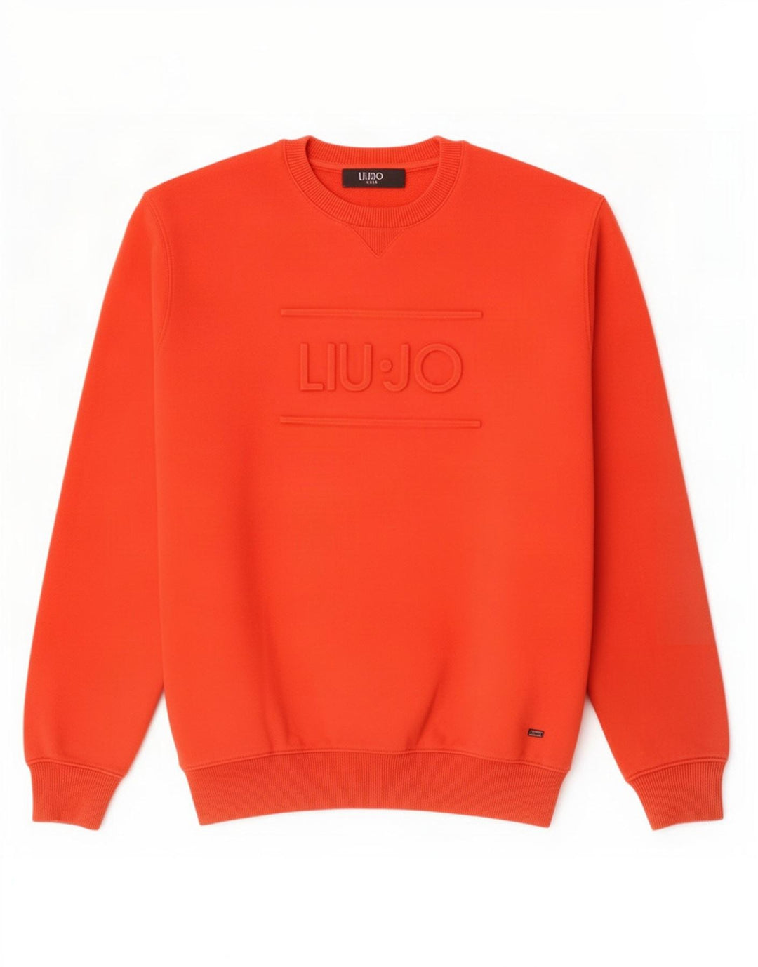 Liu Jo moletom gráfico masculino jumper grande algodão vermelho