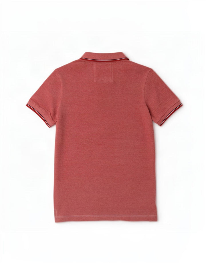 Camisa polo masculina Superdry médio algodão rosa