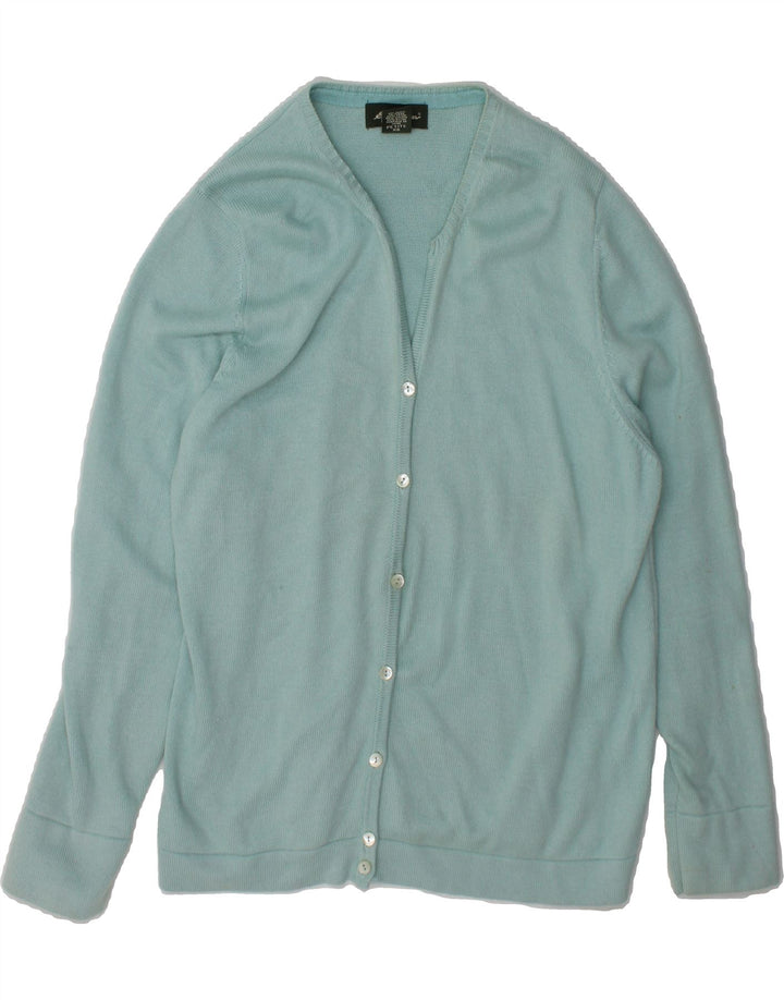 EDDIE BAUER Womens Cardigan Sweater UK 18 XL Blue Cotton Vintage Eddie Bauer and Second-Hand Eddie Bauer from Messina Hembry 