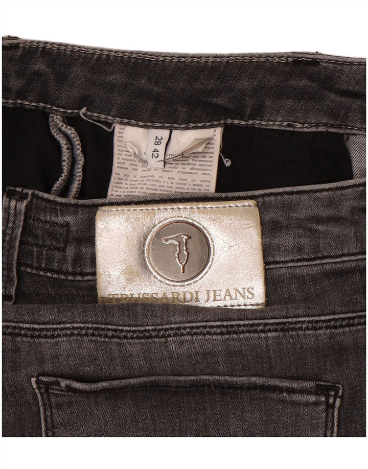 Trussardi Jeans Slim Feminino W28 L28 Cinza