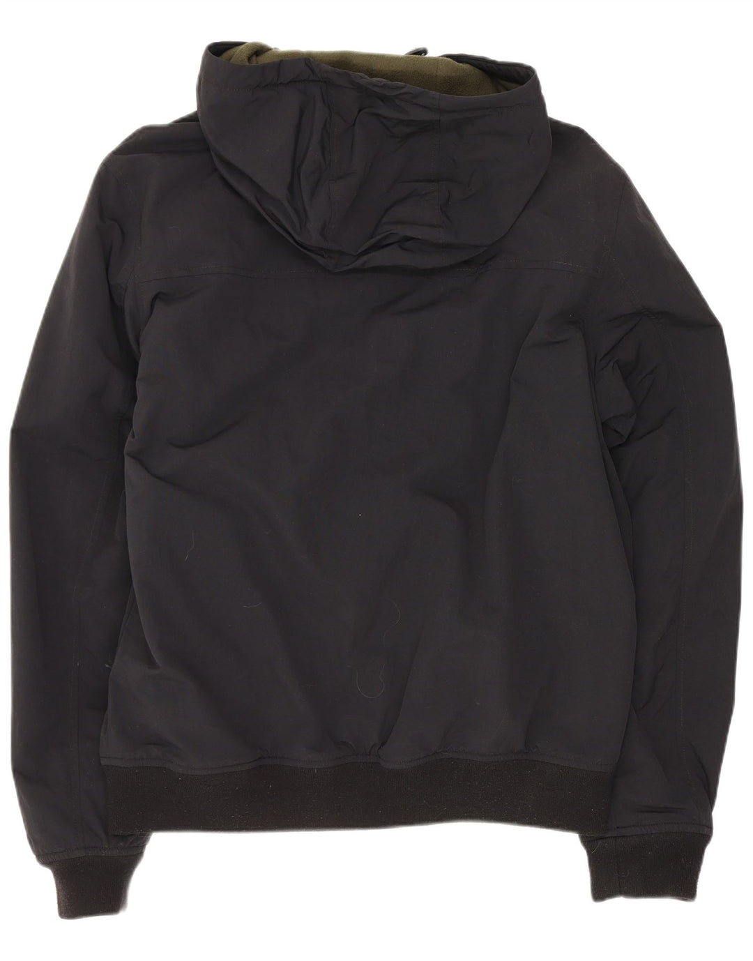 Jaqueta bomber masculina com capuz Tommy Hilfiger UK 38 poliamida preta média