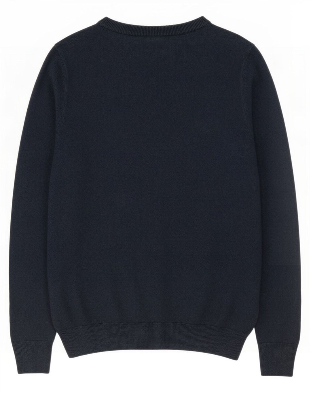 Suéter masculino Marks & Spencer com gola canoa e acrílico pequeno azul marinho