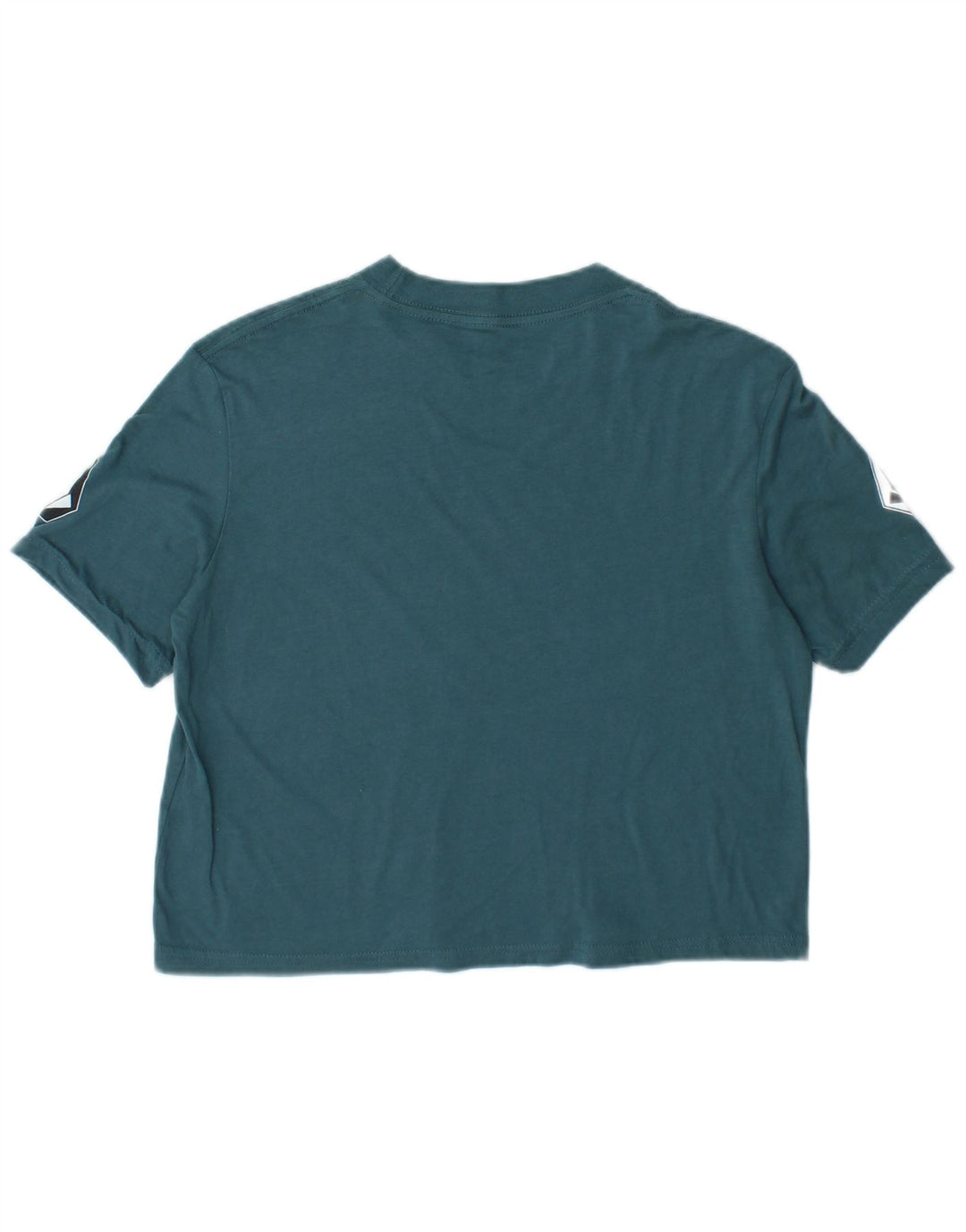 Camiseta feminina Volcom com corte solto e gráfico tamanho superior 4/6 azul pequeno