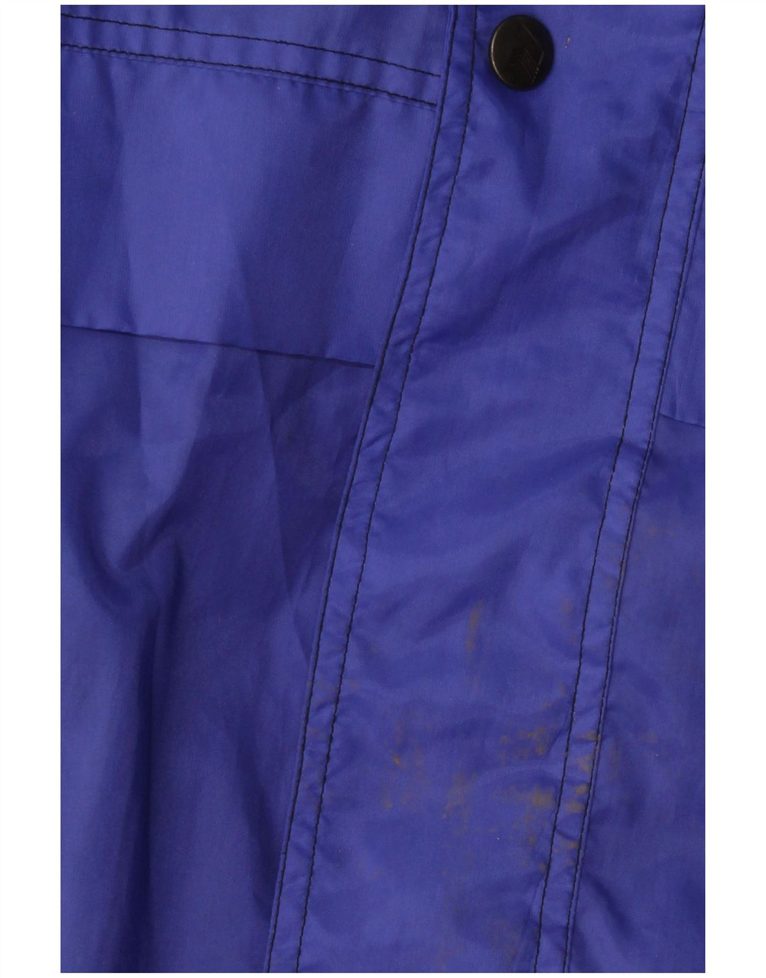 Jaqueta de chuva masculina K-Way Loose Fit UK 38 Poliamida Colourblock Azul Médio