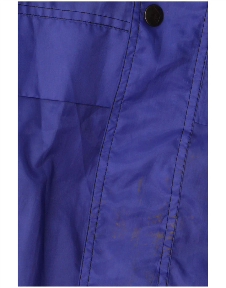 Jaqueta de chuva masculina K-Way Loose Fit UK 38 Poliamida Colourblock Azul Médio
