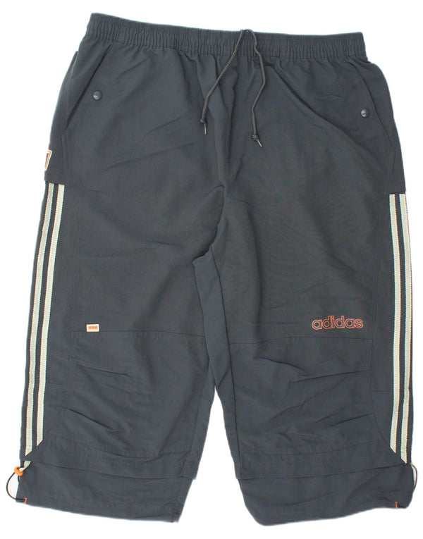 Adidas Mens Bermuda Sport Shorts 2XL Cinza Poliamida