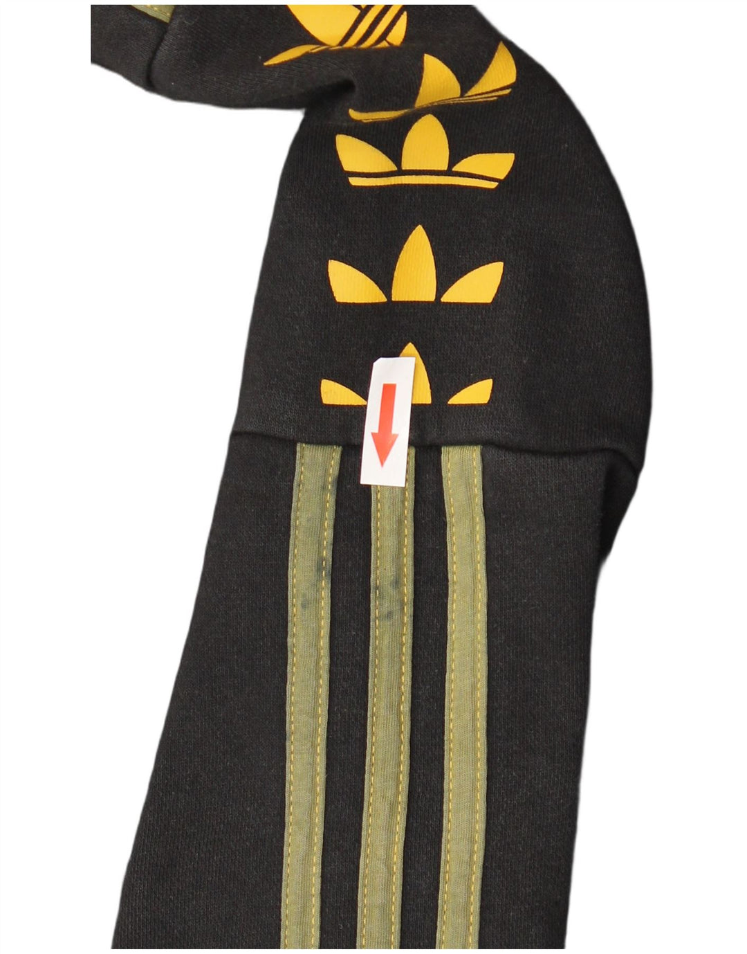 ADIDAS Mens Graphic Hoodie Jumper Médio Algodão Preto