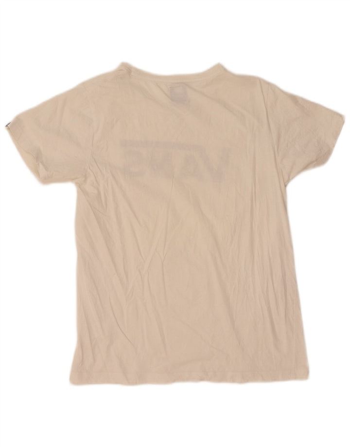 Camiseta feminina Vans com estampa gráfica UK 12 médio algodão branco