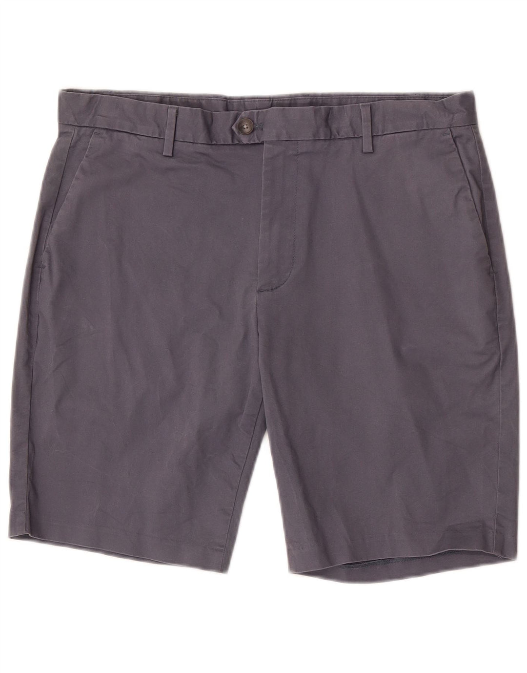 Shorts Chino Masculino Reiss W34 Grande Algodão Azul Marinho