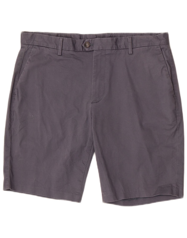Shorts Chino Masculino Reiss W34 Grande Algodão Azul Marinho