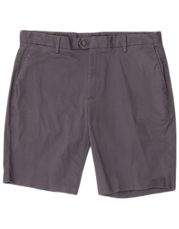 Shorts Chino Masculino Reiss W34 Grande Algodão Azul Marinho