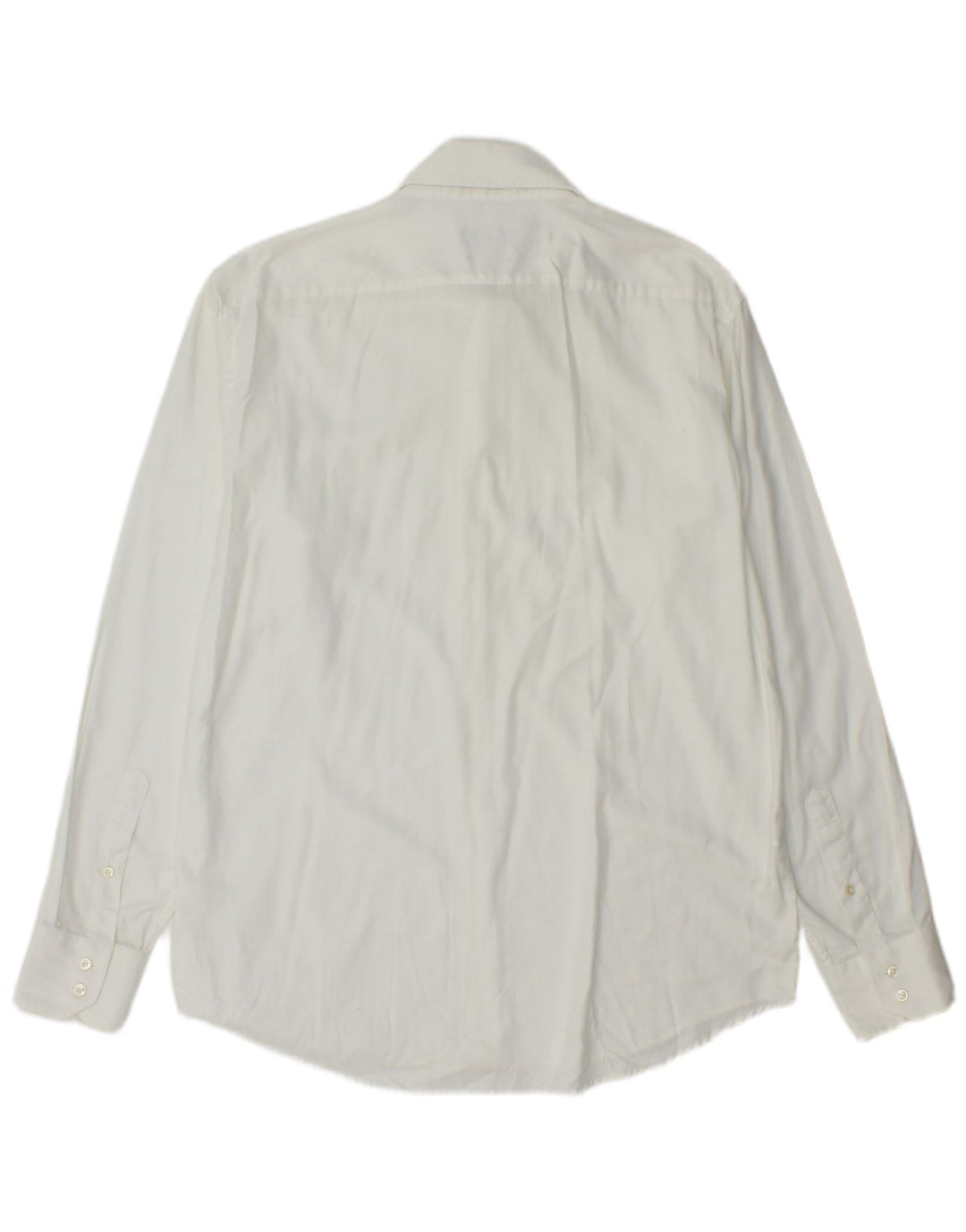 Camisa masculina de ajuste regular Hugo Boss tamanho 42 16 1/2 grande algodão branco