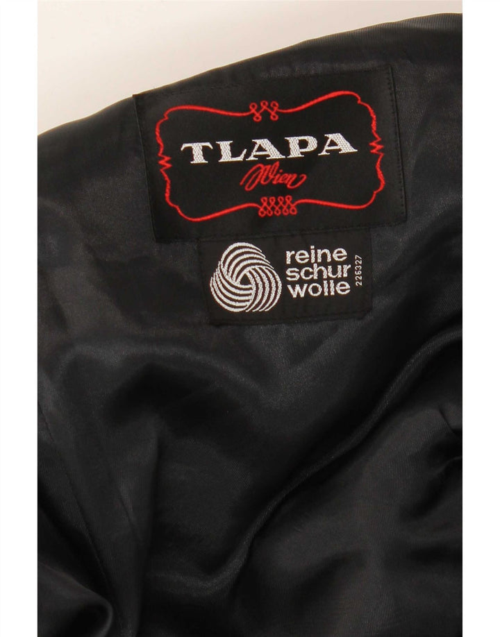 Jaqueta blazer masculina TLAPA com 1 botão Reino Unido 38 lã virgem preta média