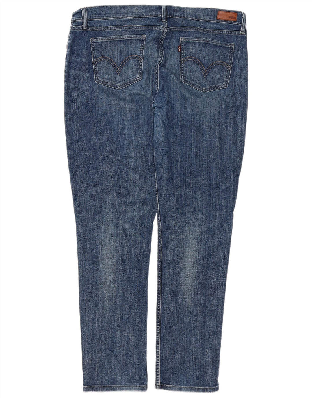 Calça jeans feminina LEVI'S 524 Super Low Slim W34 L32 azul algodão