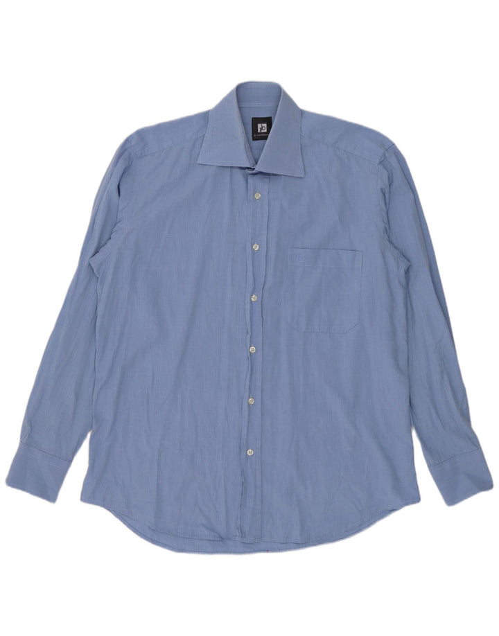 Camisa masculina Roccobarocco tamanho 15 1/2 39 azul médio