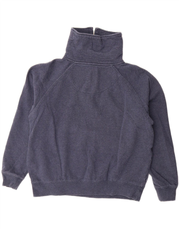 CREW CLOTHING Suéter feminino oversized com capuz Reino Unido 10 pequeno azul marinho