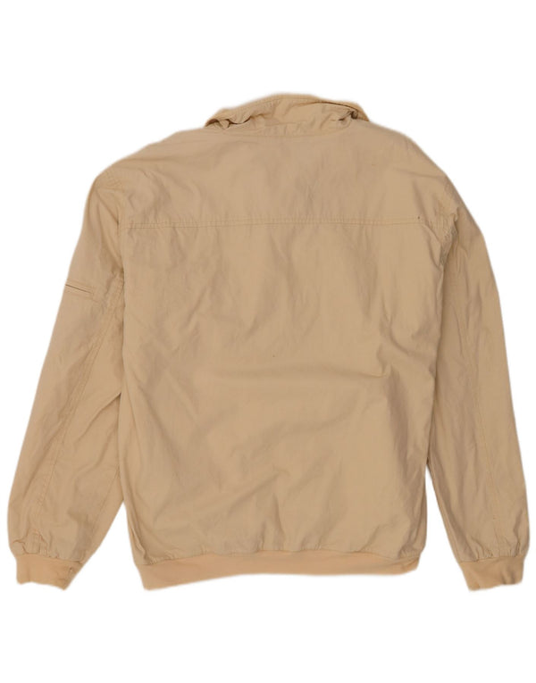 Jaqueta bomber masculina Champion UK 40 grande algodão bege