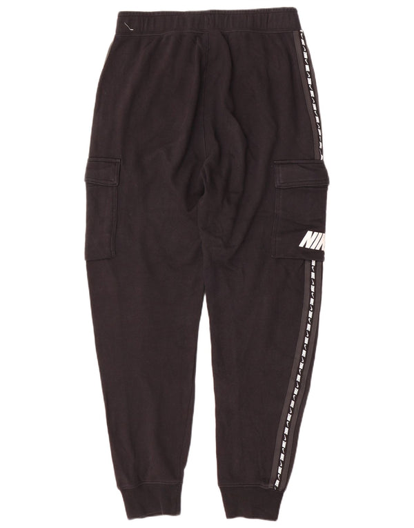 Nike masculino gráfico cargo calças de treino joggers pequeno algodão preto