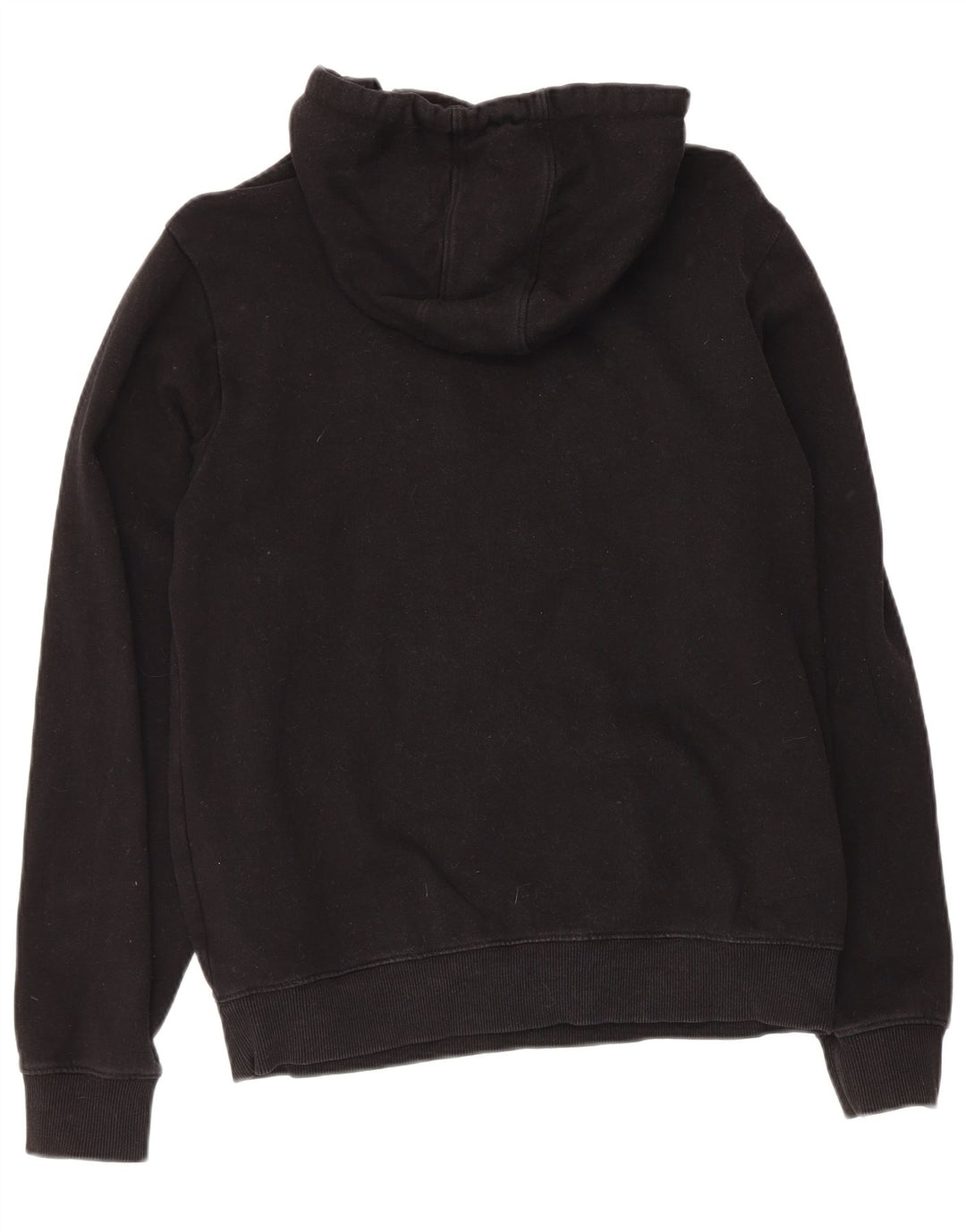 Suéter com capuz gráfico masculino Guess pequeno algodão preto