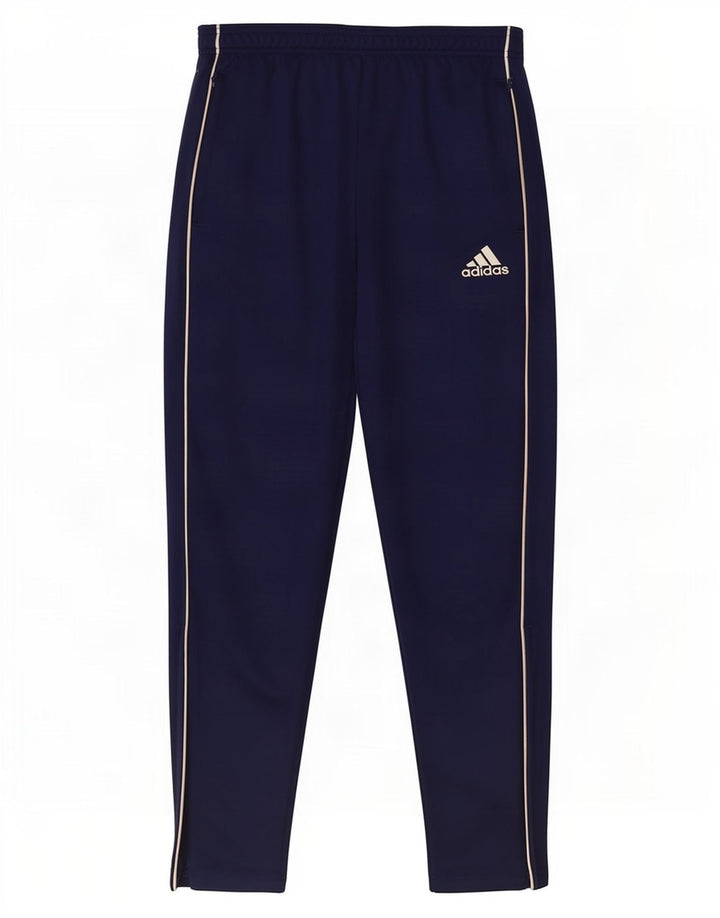 Calça de treino masculina Adidas Climalite médio azul marinho poliéster