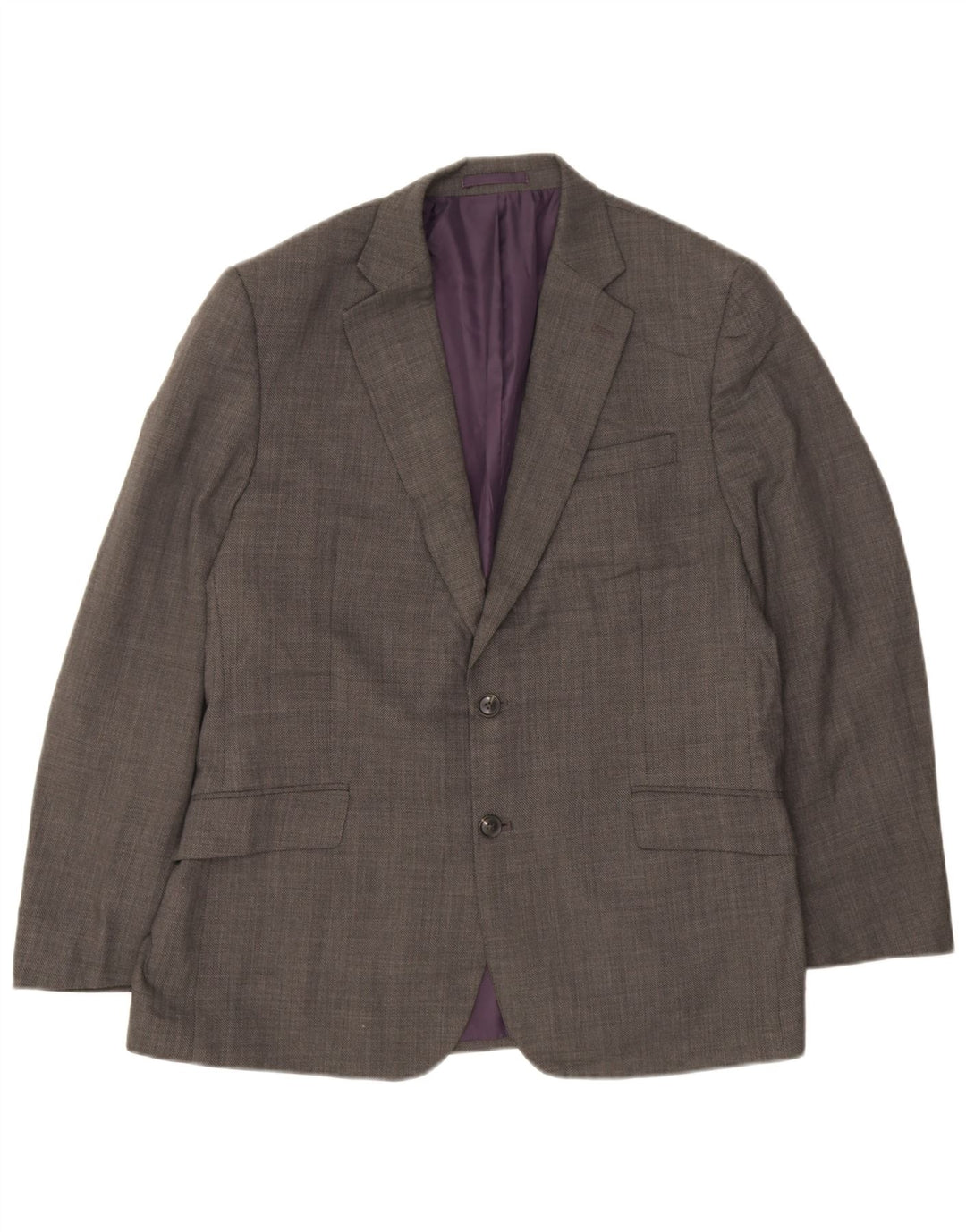 Jaqueta Blazer Marks & Spencer Masculina Performance 2 Botões Reino Unido 42 Grande Cinza