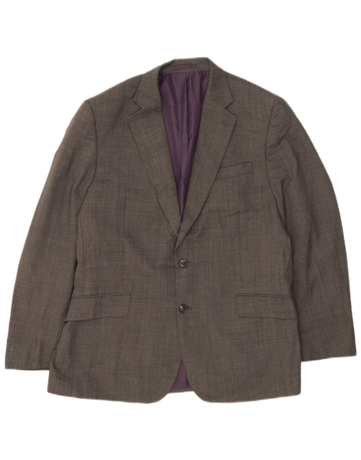 Jaqueta Blazer Marks & Spencer Masculina Performance 2 Botões Reino Unido 42 Grande Cinza