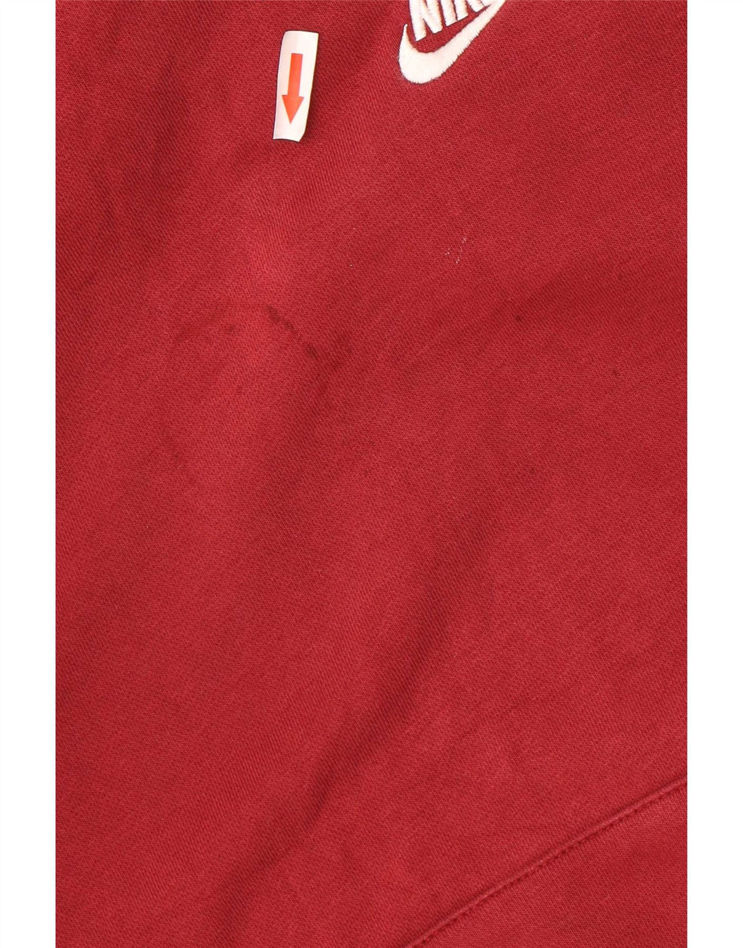 Jumper com capuz feminino Nike Oversized UK 10 pequeno algodão vermelho