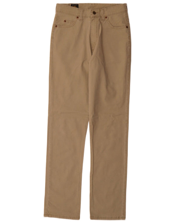 Calça casual reta masculina Lee Dallas W31 L33 algodão bege