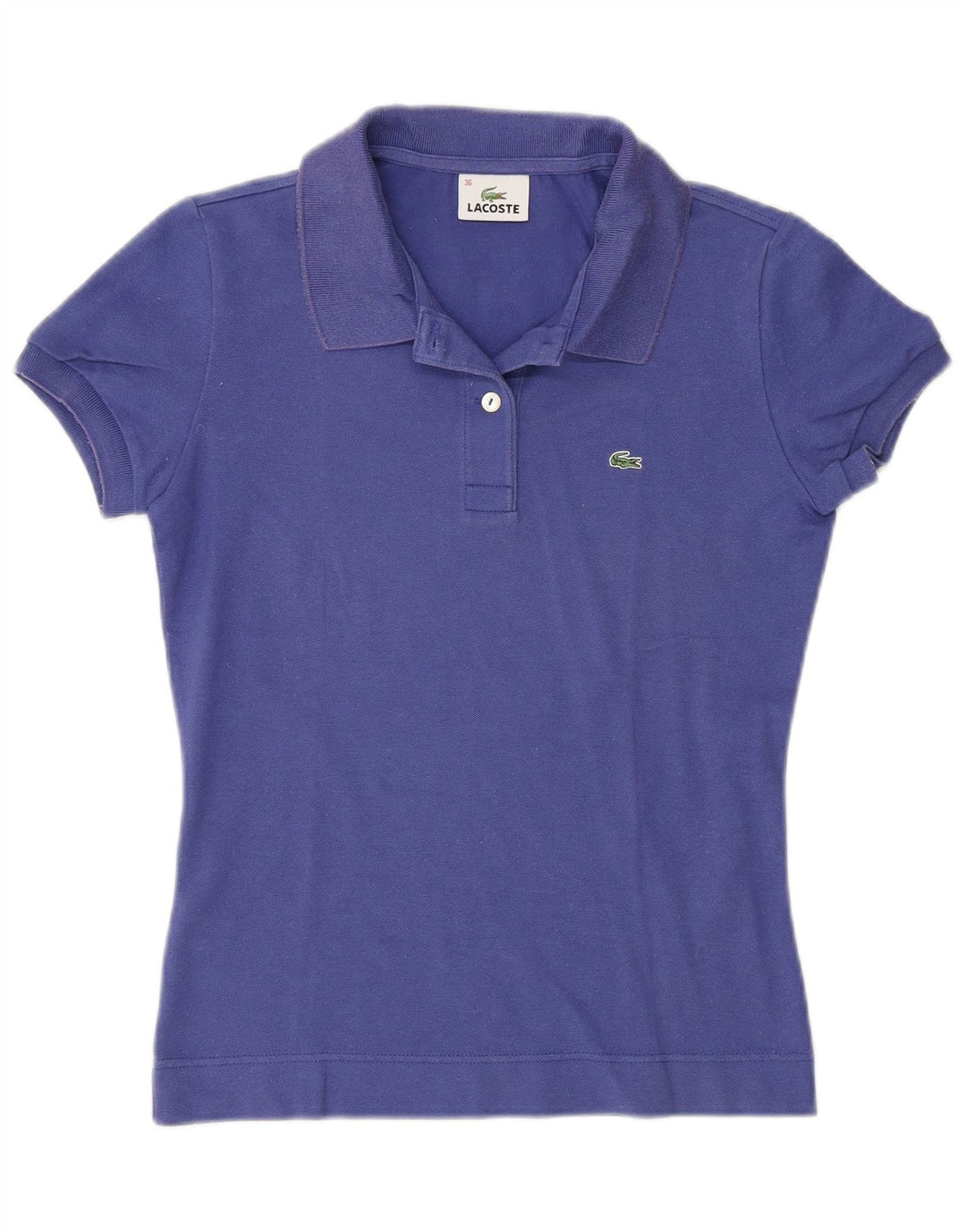 Camisa polo feminina Lacoste tamanho 36 pequeno algodão roxo