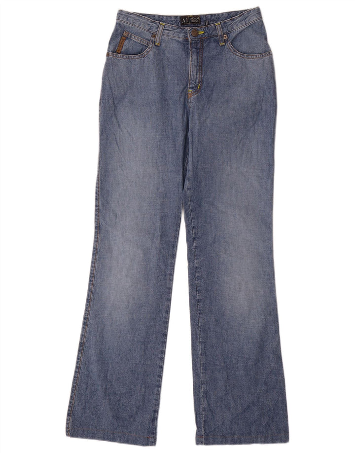 ARMANI Calça Jeans Feminina Indigo Bootcut W27 L30 Azul Algodão