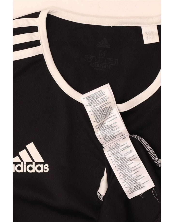 Adidas Mens Aeroready Camiseta Top Médio Poliéster Preto