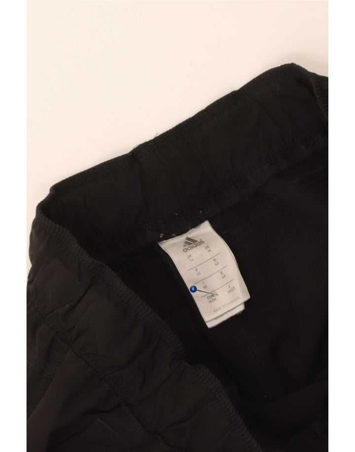 Calça corta-vento feminina Adidas UK 14 poliéster preto médio