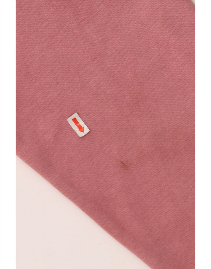 PUMA feminino gráfico moletom jumper UK 14 médio rosa algodão