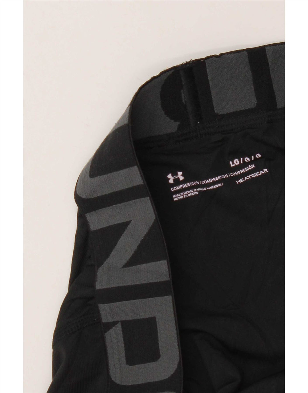 Under Armour Masculino Heat Gear Graphic Leggings Grande Preto