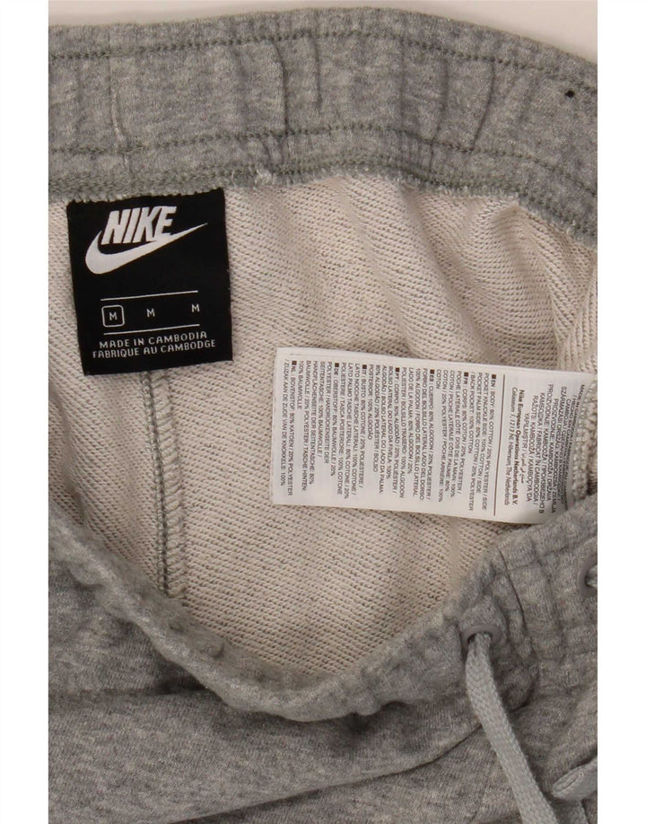 Calça de treino masculina Nike Joggers cinza médio algodão manchado